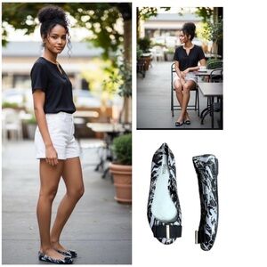 Melissa X Jason Wu Flats Ballet Shoes Grey and black jelly Bow Details SZ 7